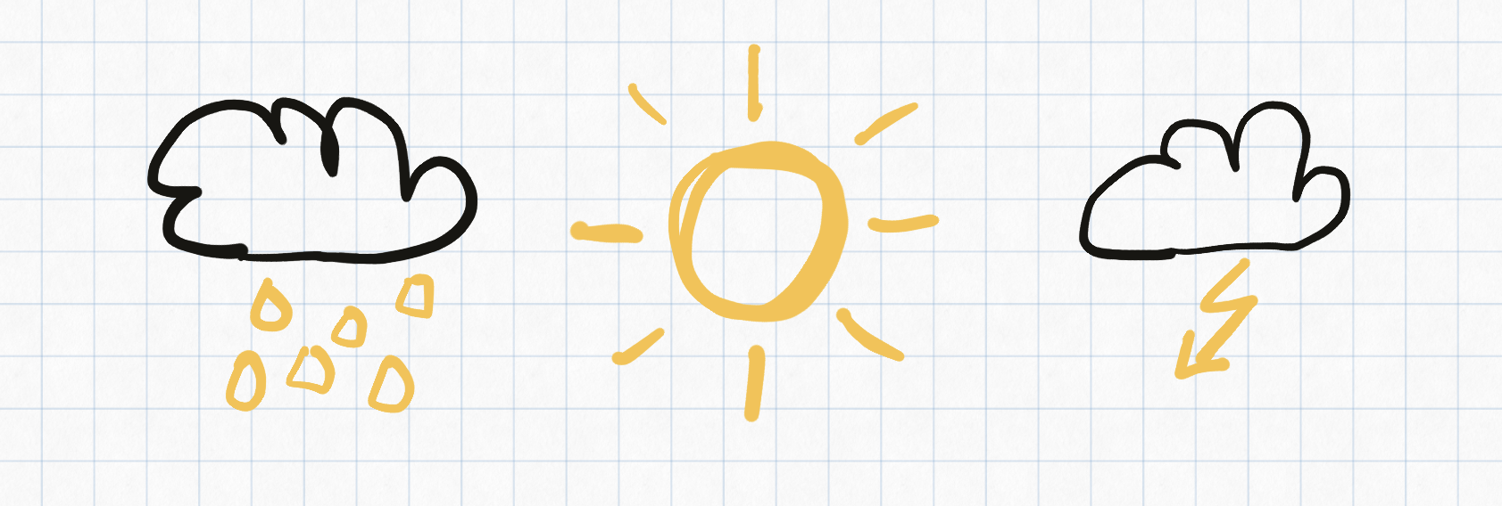 depiction of weather symbols